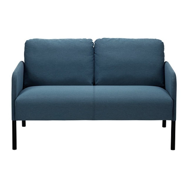 IKEA GLOSTAD Sofa 2 dudukan, knisa biru medium 1